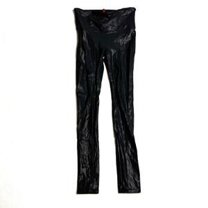 Spanx faux leather leggings Size Medium Black
